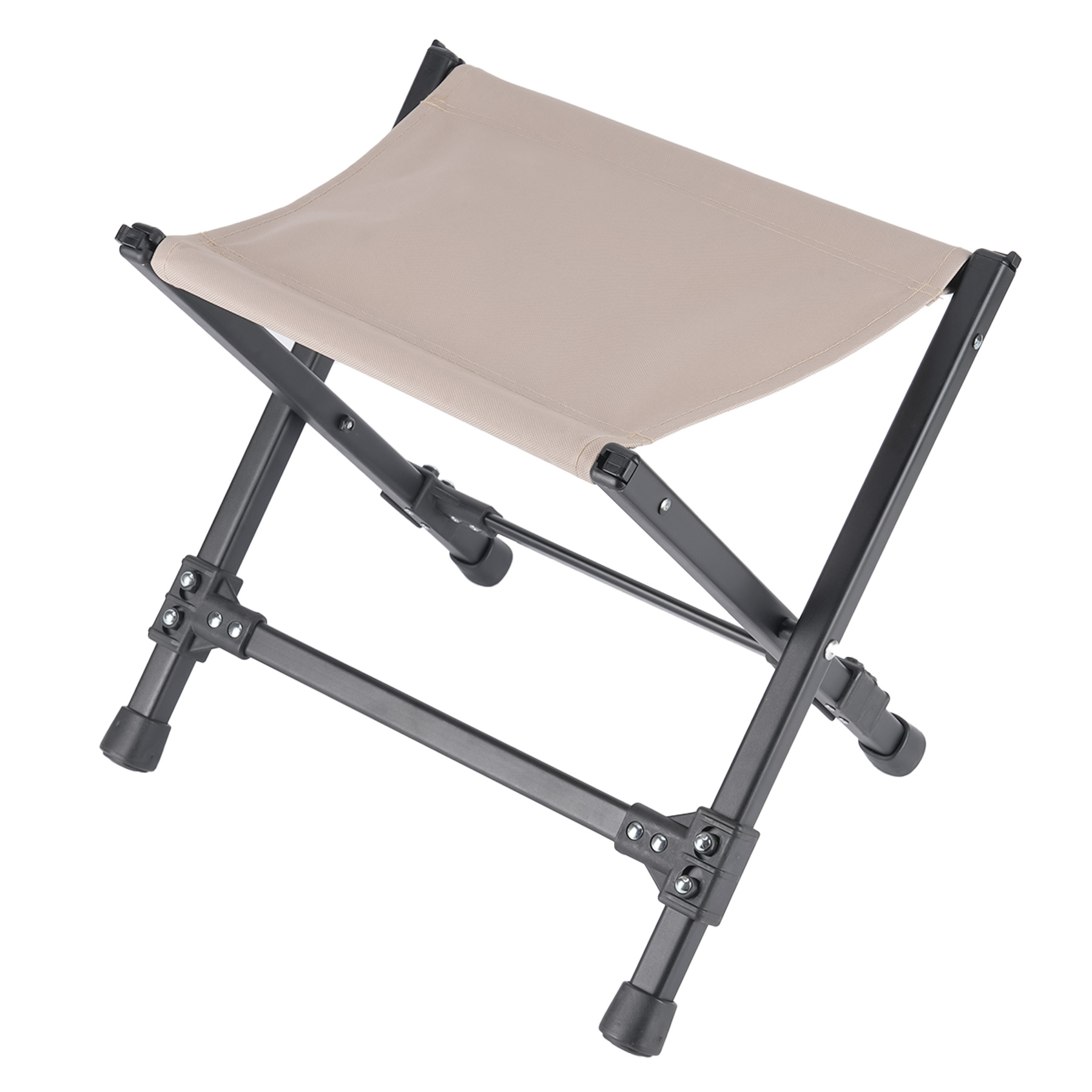 Khaki Folding Steel Camp Stool — view 2
