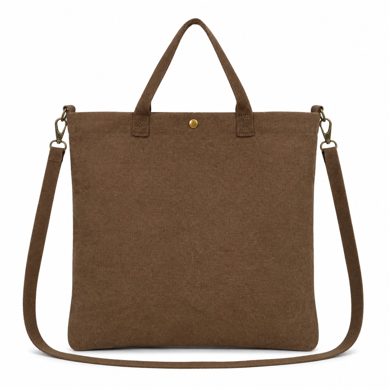 Canvas Carry Tote With Button Closure — view 2