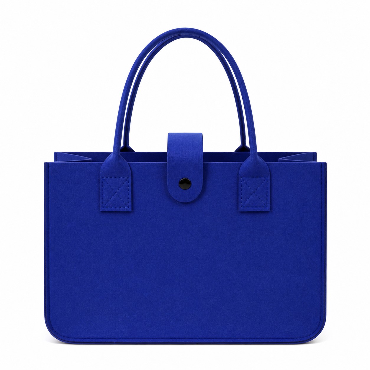 Felt Tote Bag With PU Leather Handles — view 2