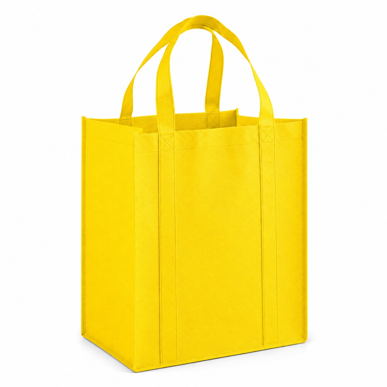 Reinforced Polypropylene Shopping Tote — Yellow