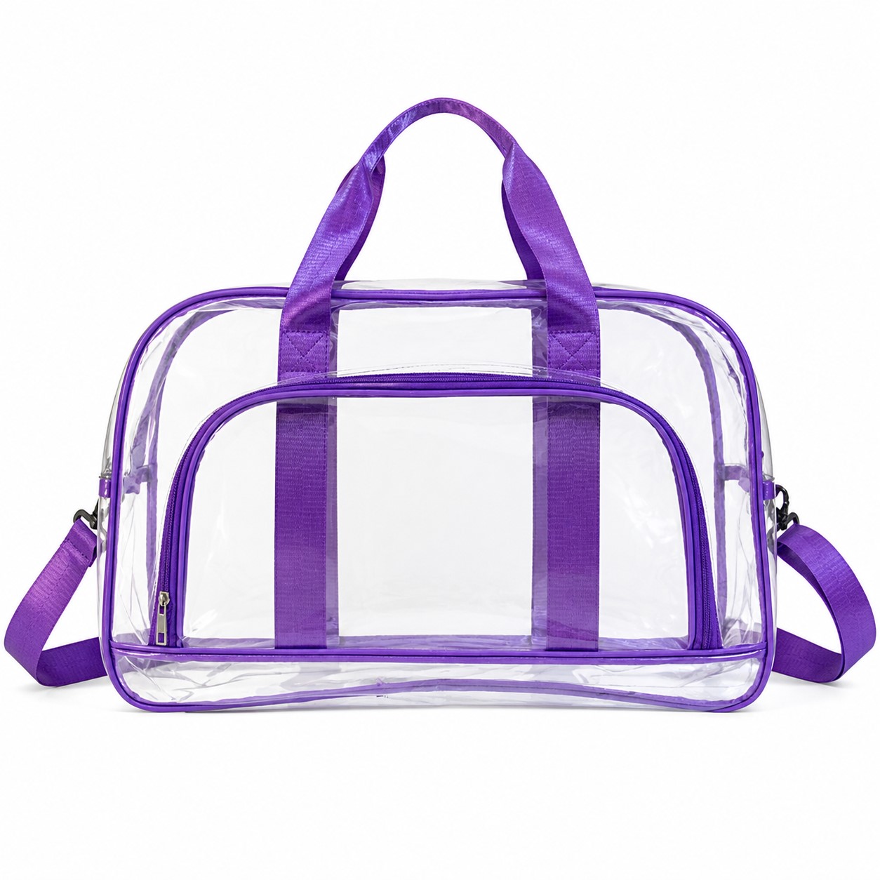 Clear Polyester Travel Bag With Front Pocket — view 2