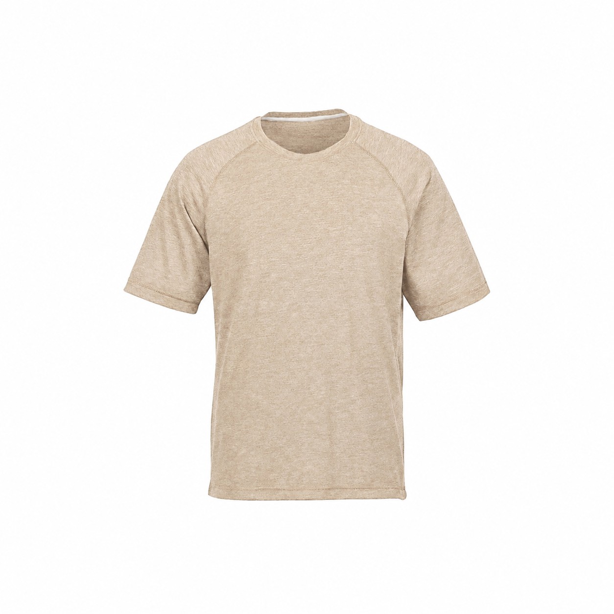 Men's Tri-Blend Moisture-Wicking Raglan T-Shirt — Beige