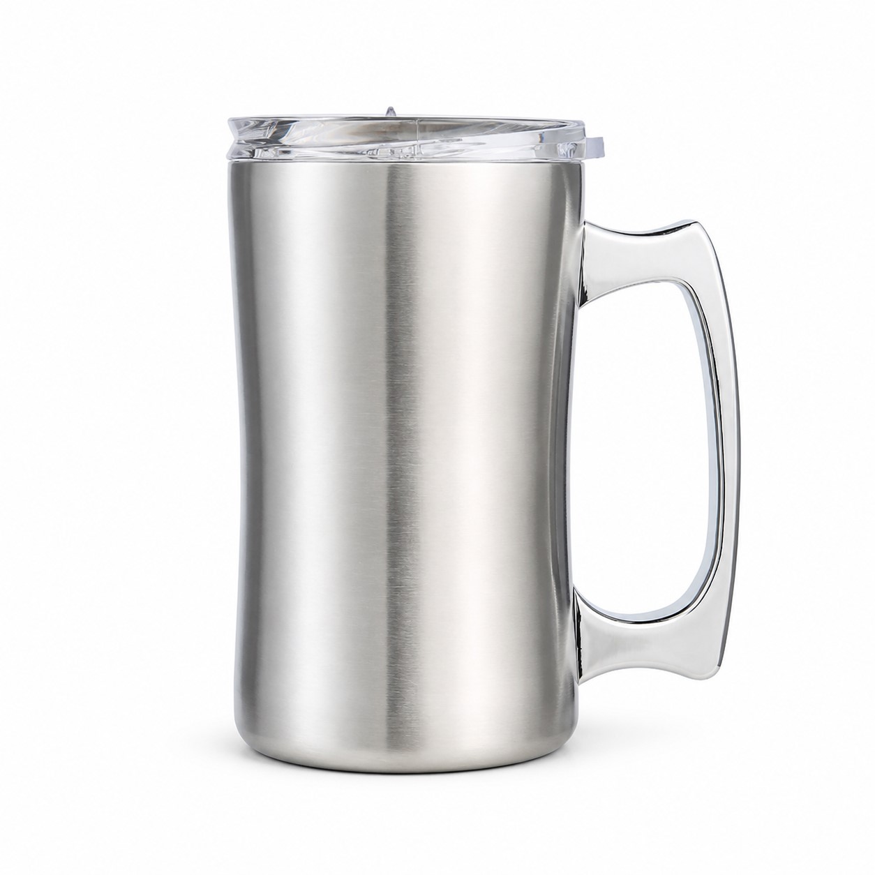 Stainless Steel 20 Oz Mug With Clear Lid — view 2