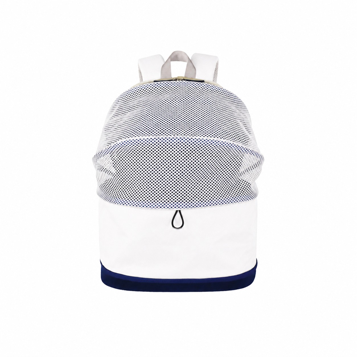 Oxford Mesh Pet Carrier Backpack — Off White