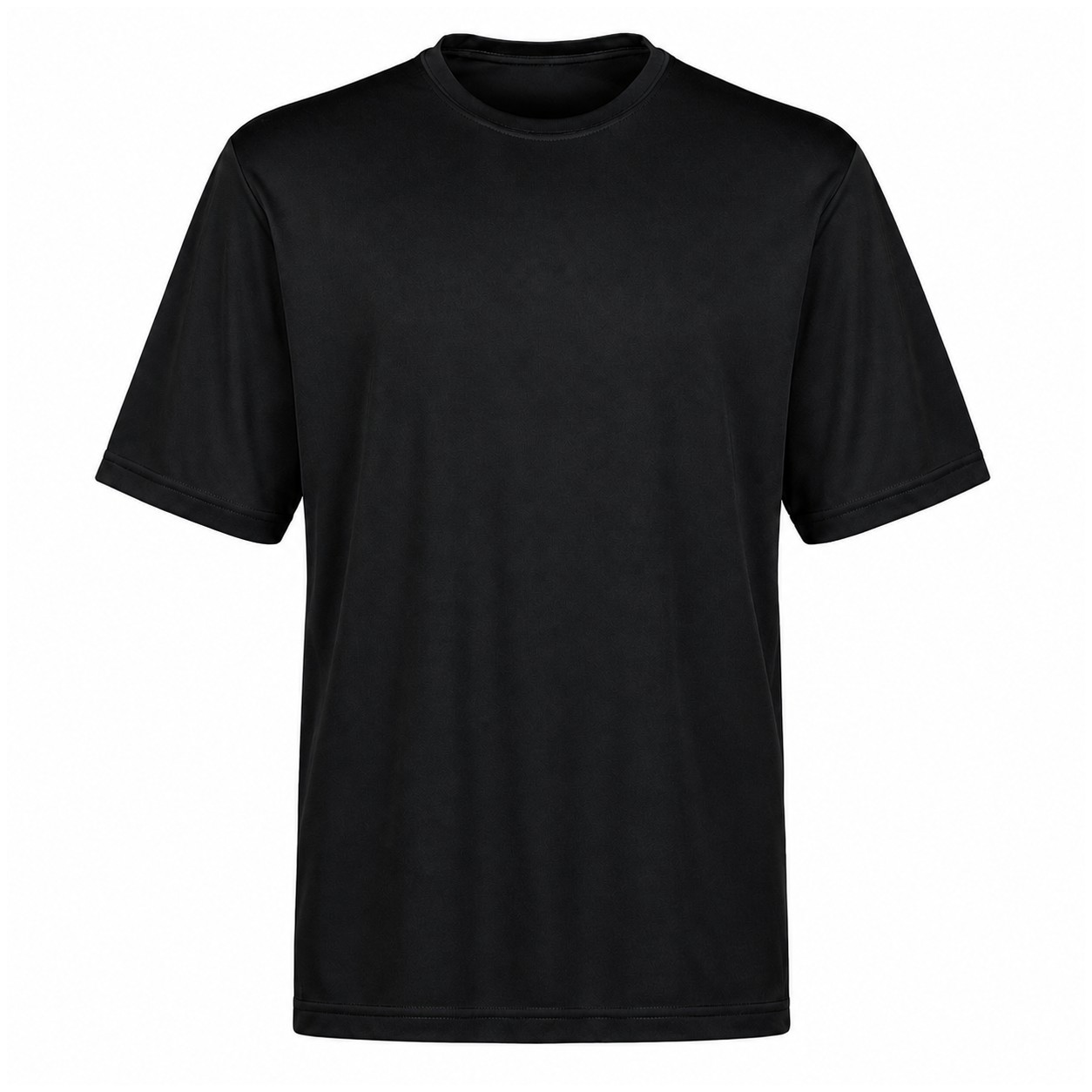 Recycled Polyester Stretch Quarter-Zip Pullover — Black