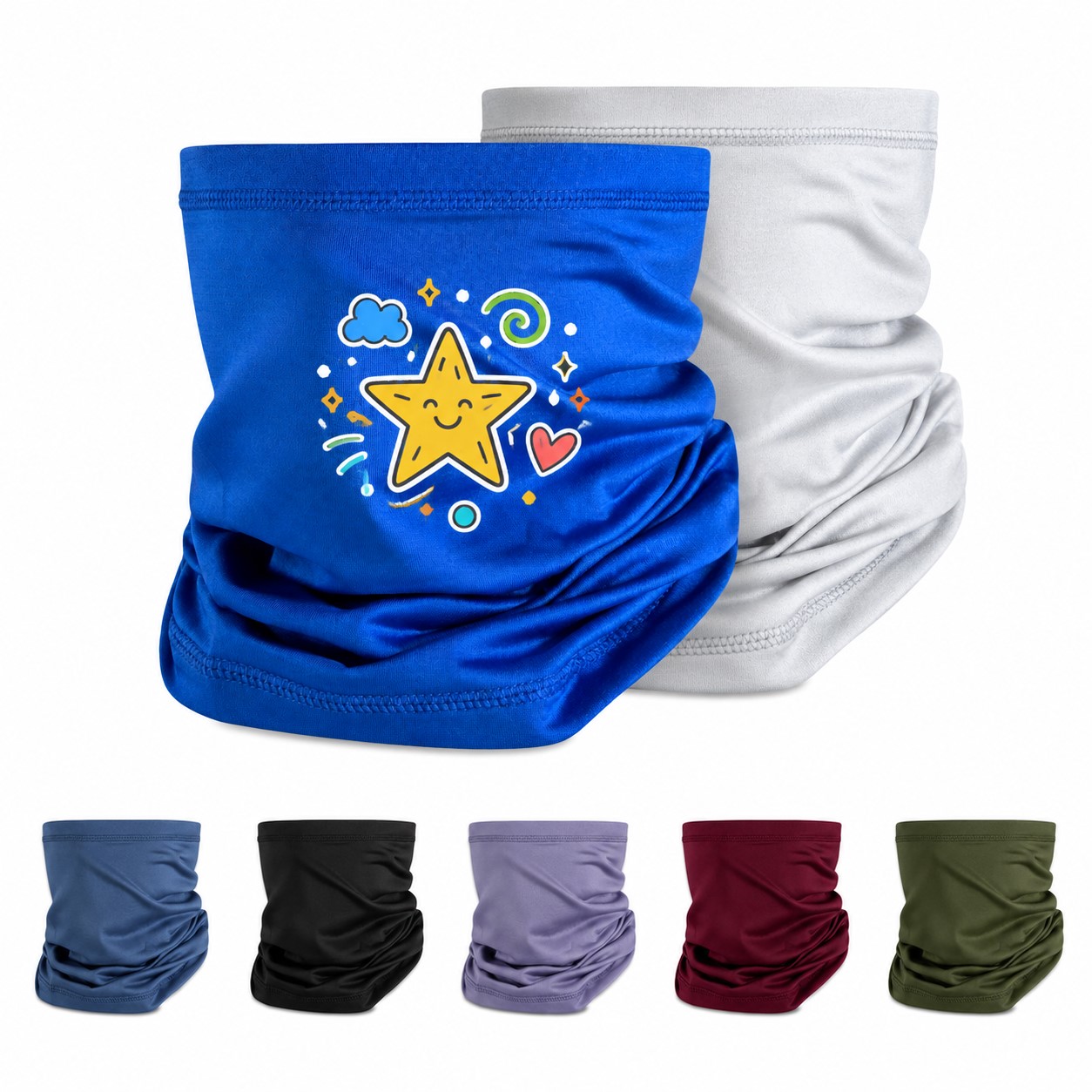 Stretch Polyester Spandex Neck Gaiter