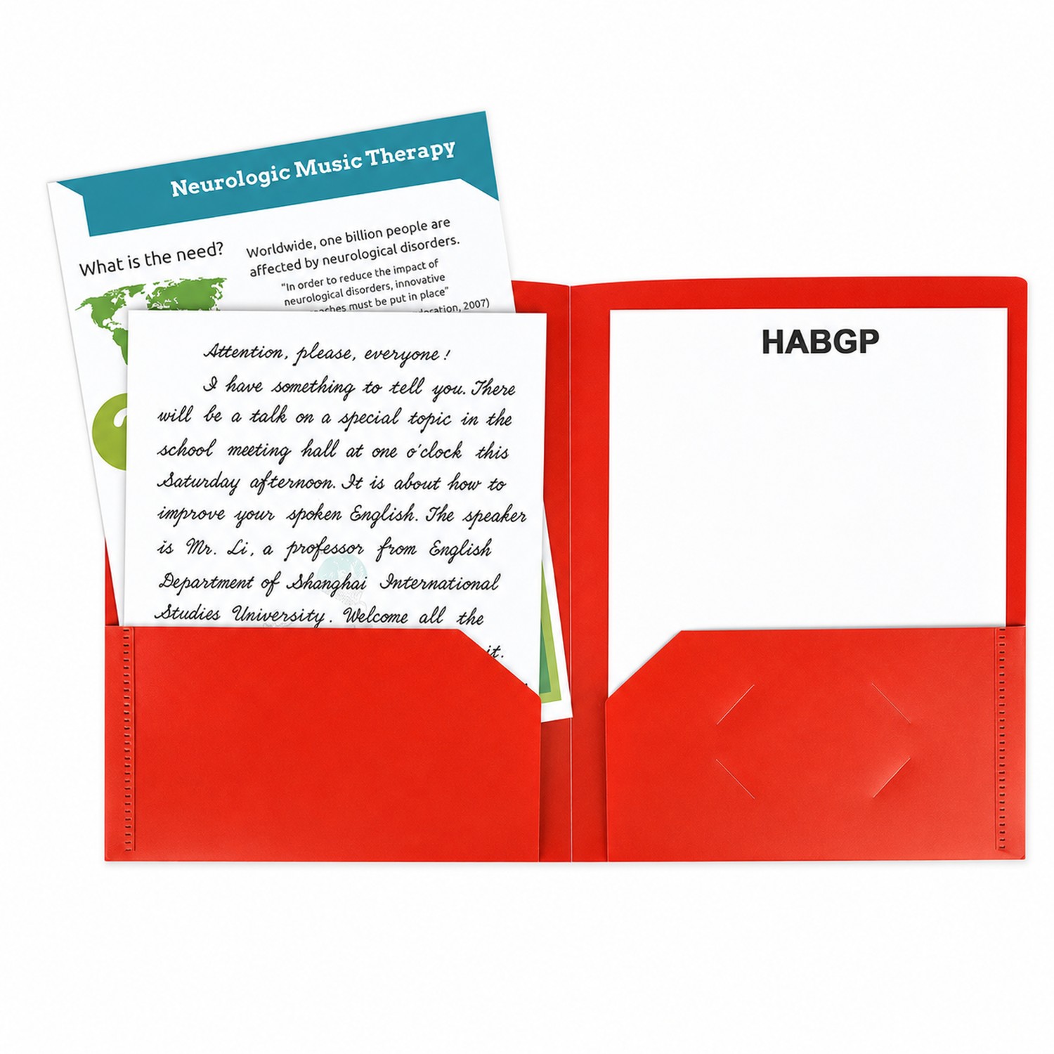 Polypropylene Pocket Folders With Labels — view 2