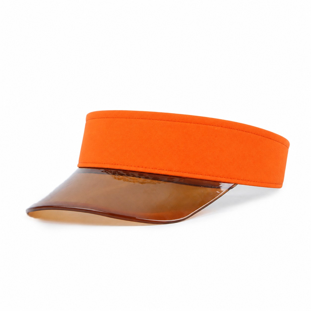 PVC Tinted Beach Visor Hat — Orange