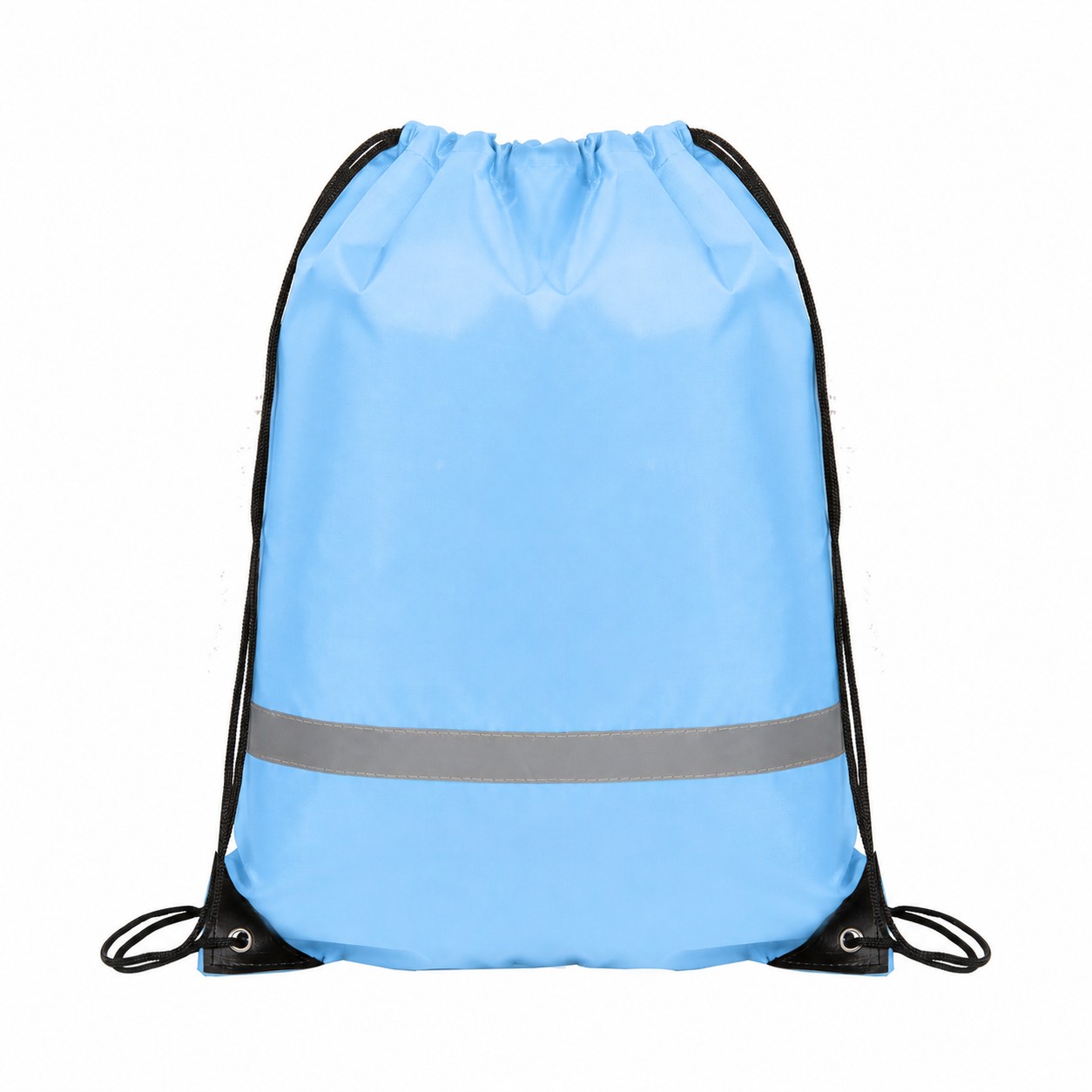 Metal Grommet Safety Drawstring Bag — Light Blue