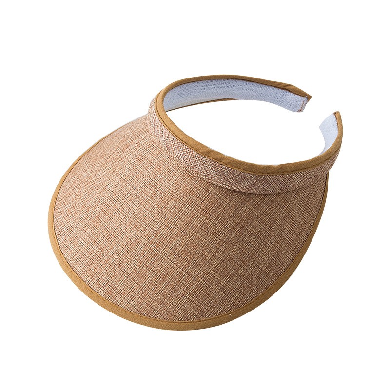 Polyester Straw Look Sun Visor — view 2