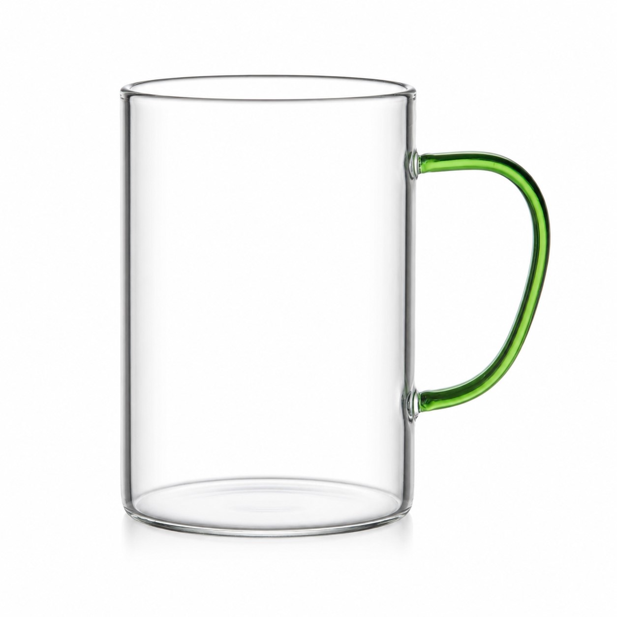 Borosilicate Glass Mug With Colored Handle — view 2