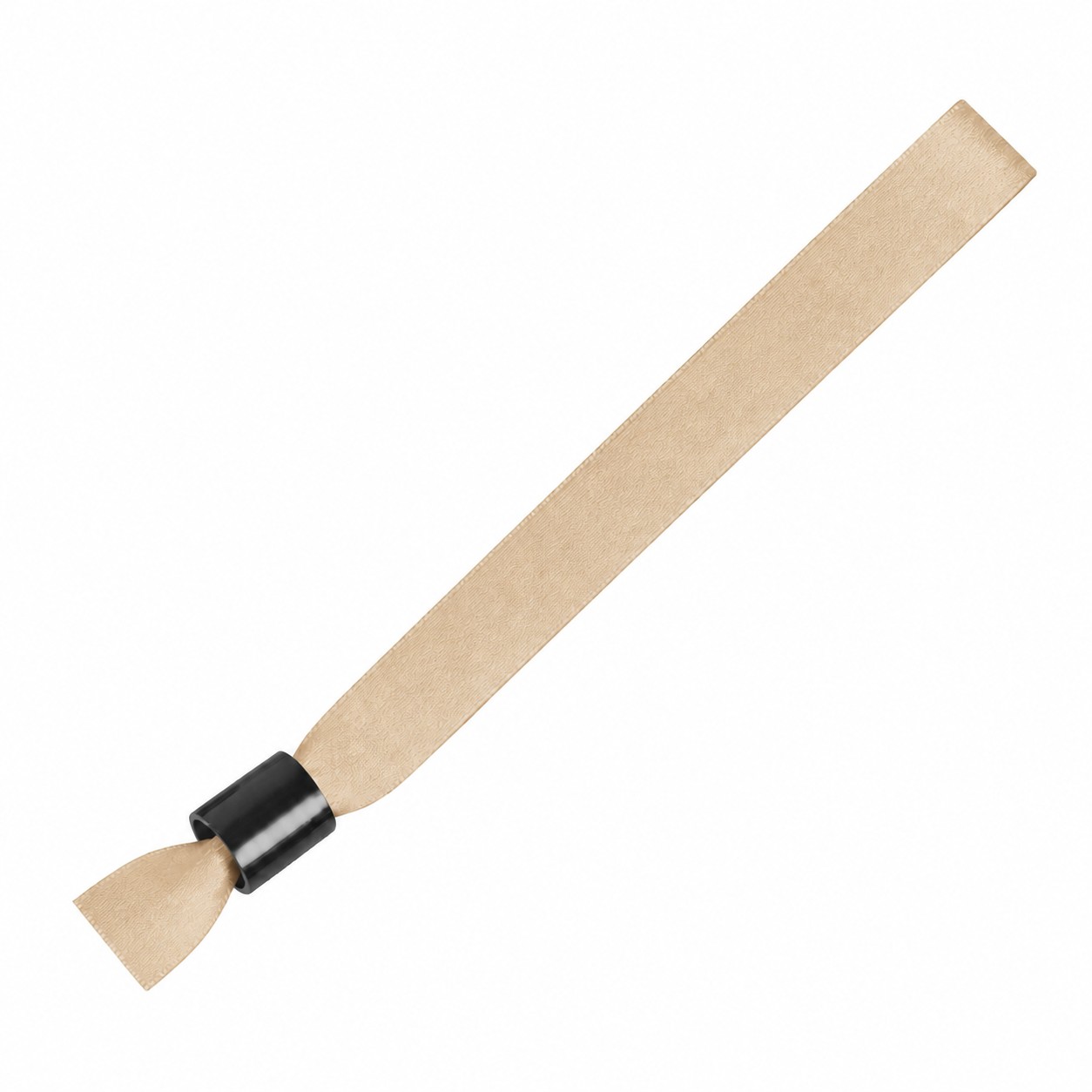 Polyester Locking Event Wristband — Beige