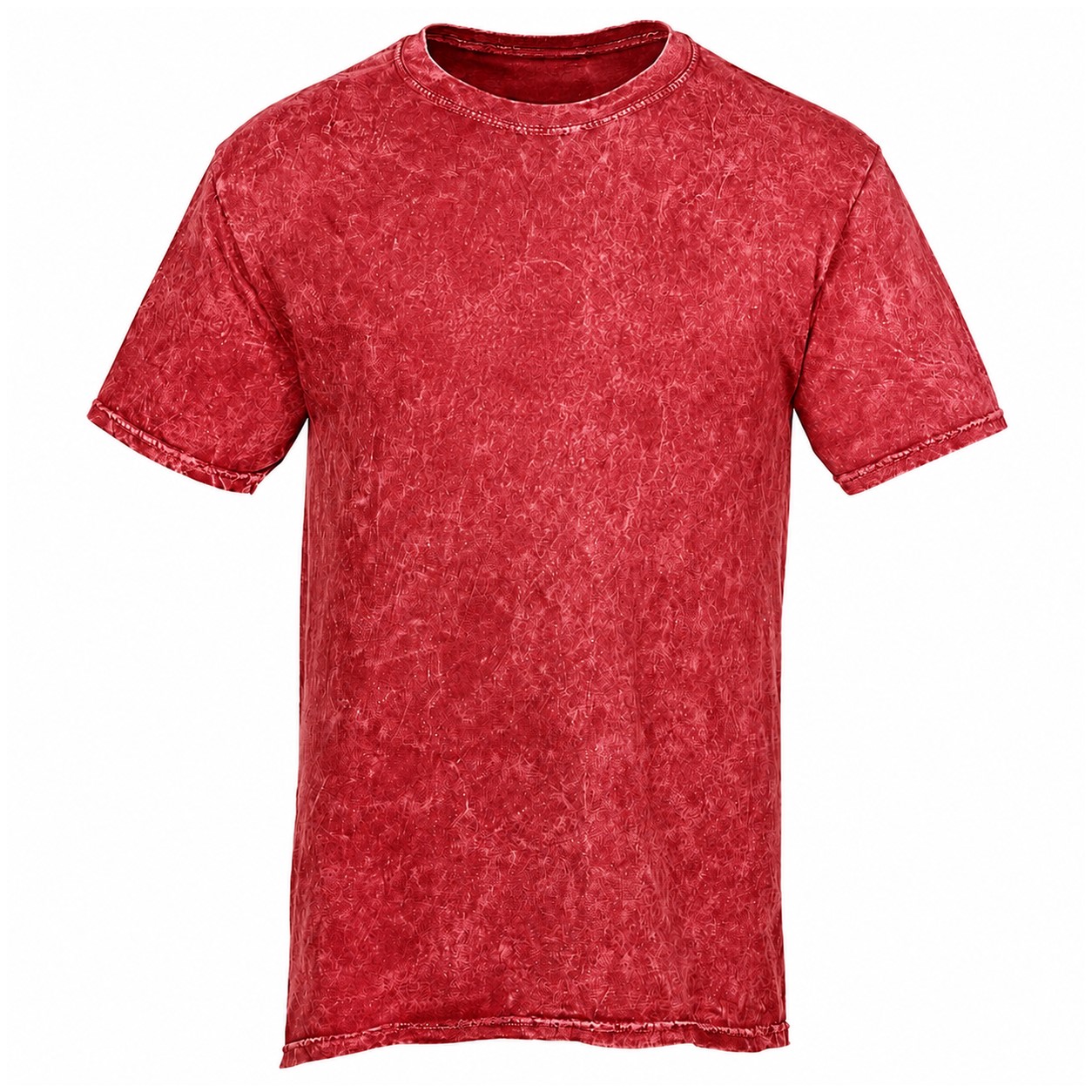 Vintage Wash Cotton Tie Dye Shirt — Red