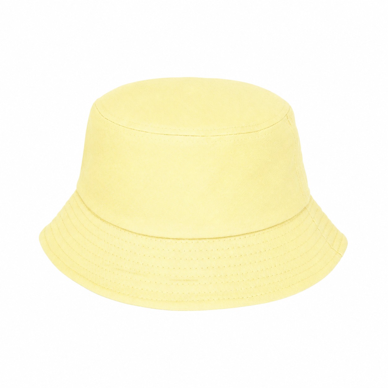 Cotton Twill Bucket Hat — Light Yellow