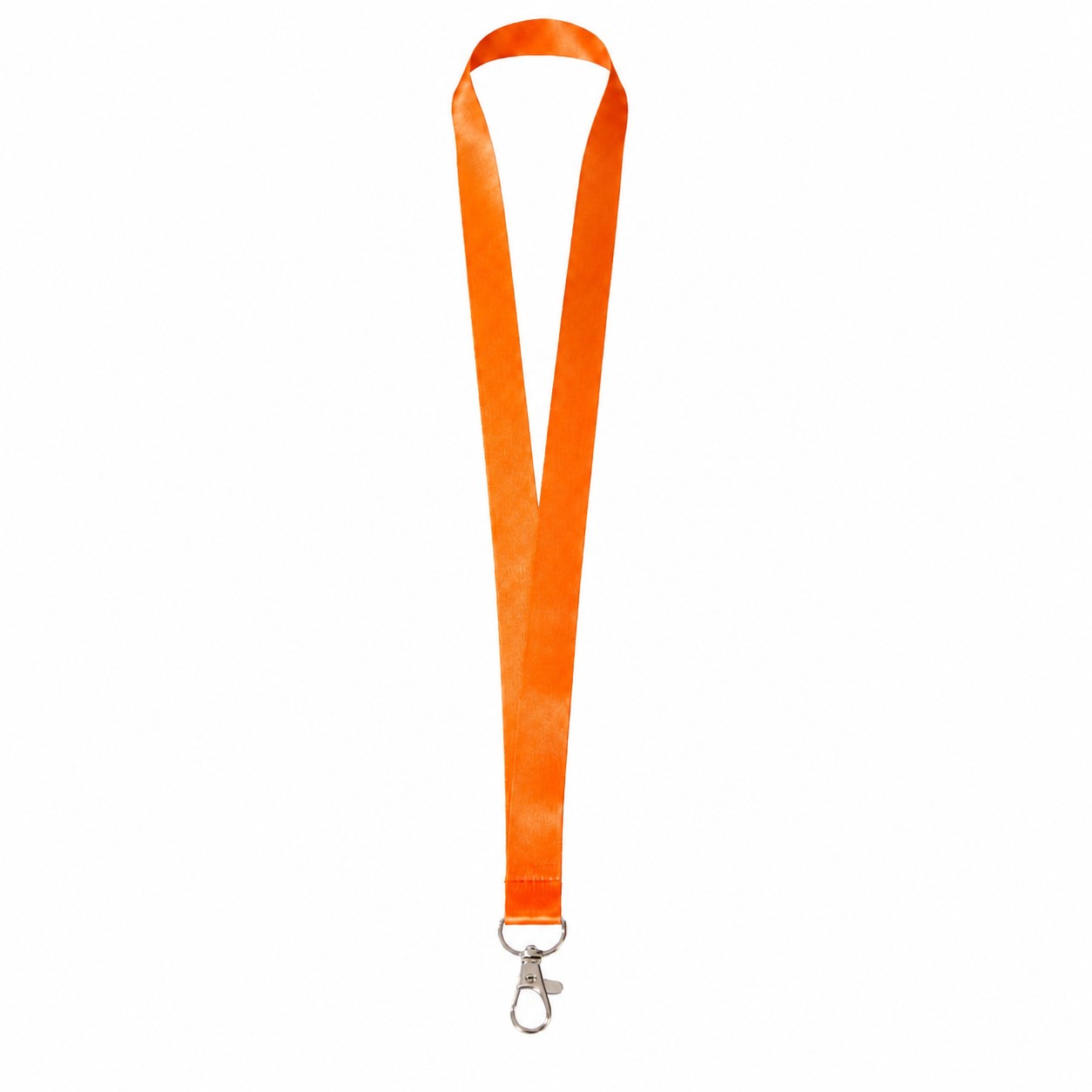 Polyester Lanyard With Attachment Options — Orange
