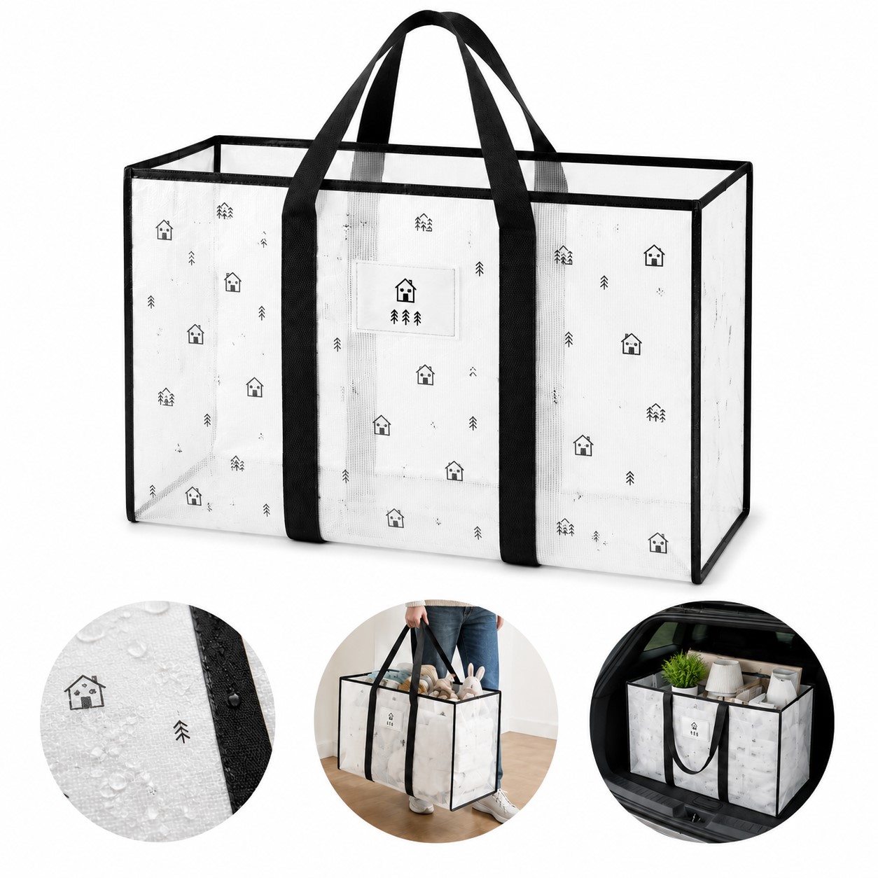 Large Woven Polypropylene Moving Bag