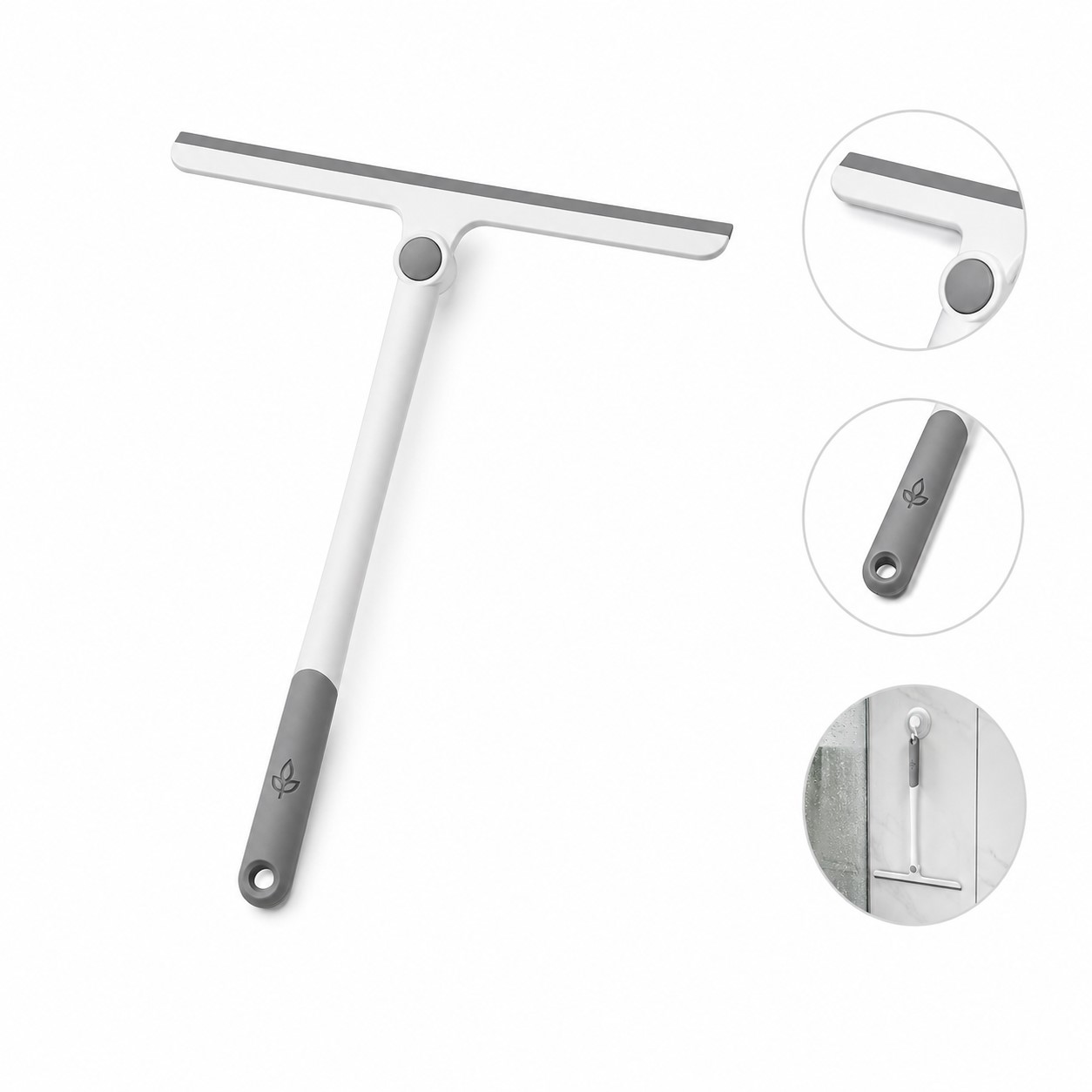 Wide Silicone Window Squeegee With Hanging Handle