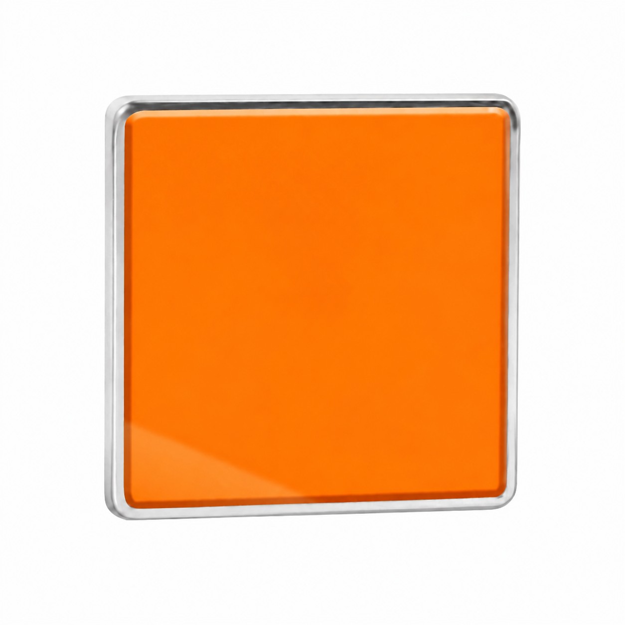 Epoxy Dome Zinc Alloy Pin — Orange