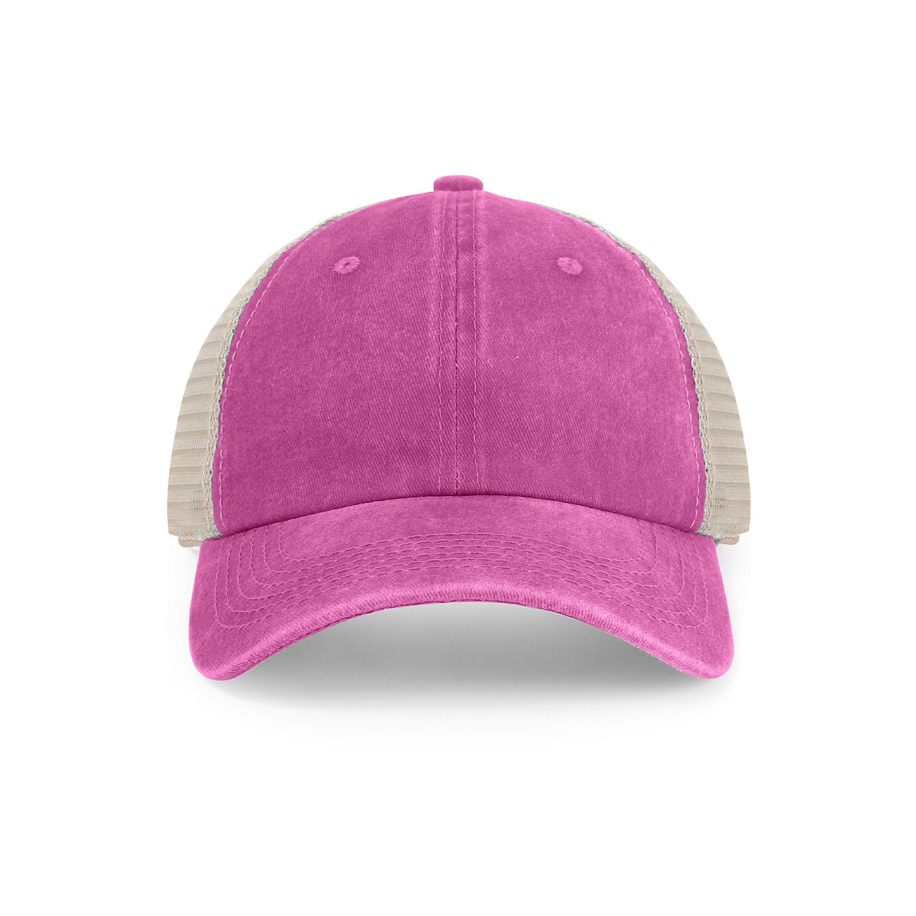 Pigment Dyed Mesh Trucker Cap — view 2