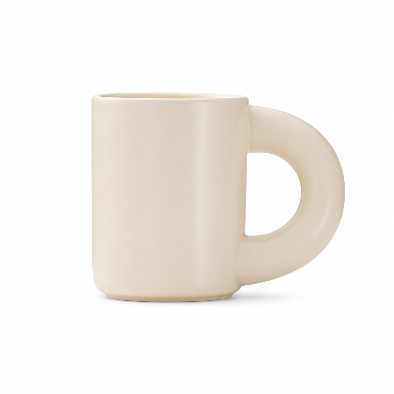 Nordic Ceramic Mug With Crooked Handle — view 2