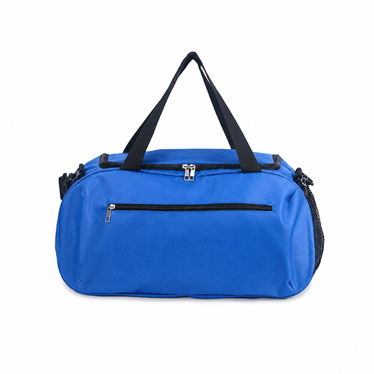 Oxford Shoe Compartment Duffel Bag — Blue