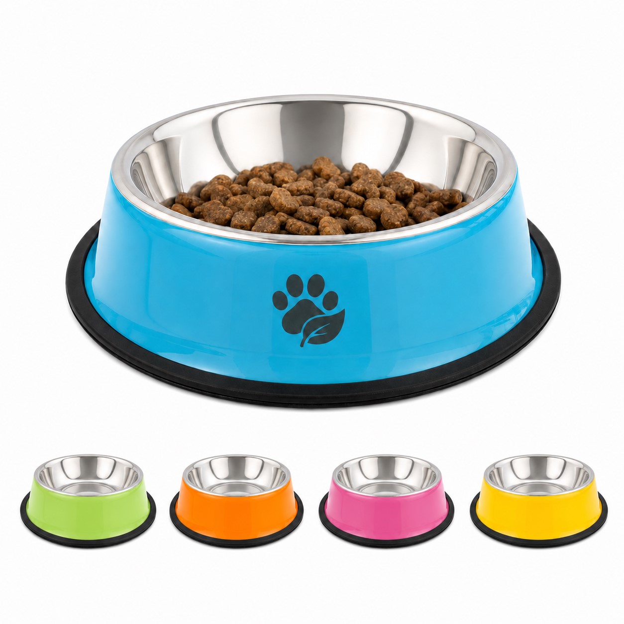 Stainless Steel Dog Bowl With Nonslip Base