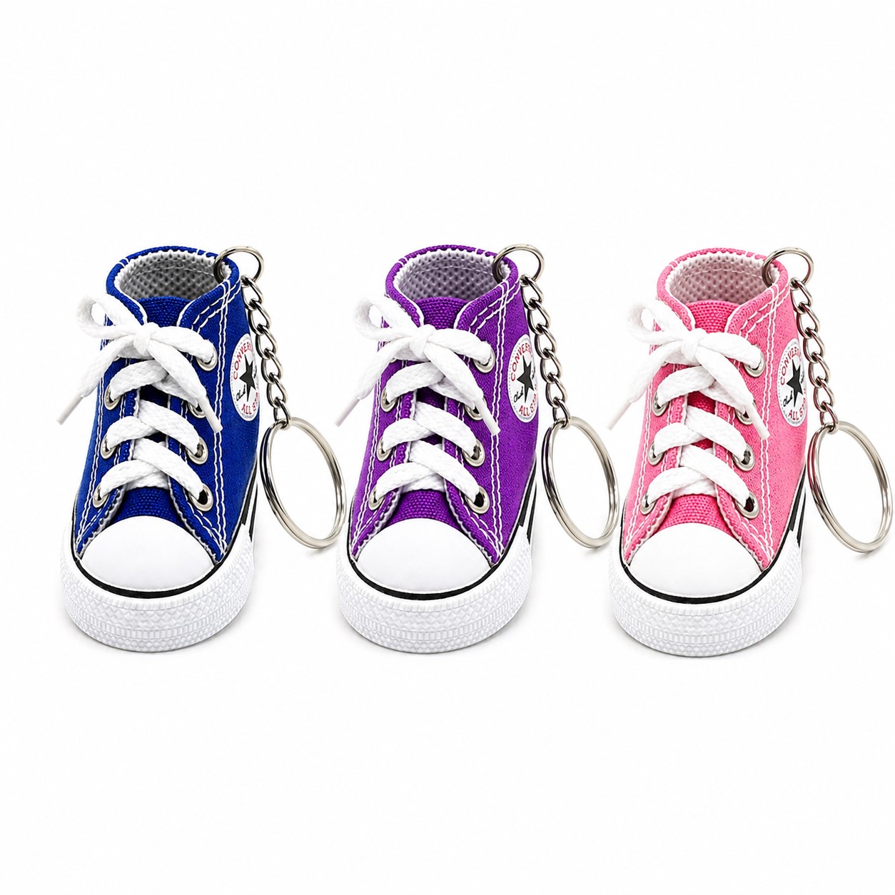 Mini Canvas High Top Sneaker Keychain