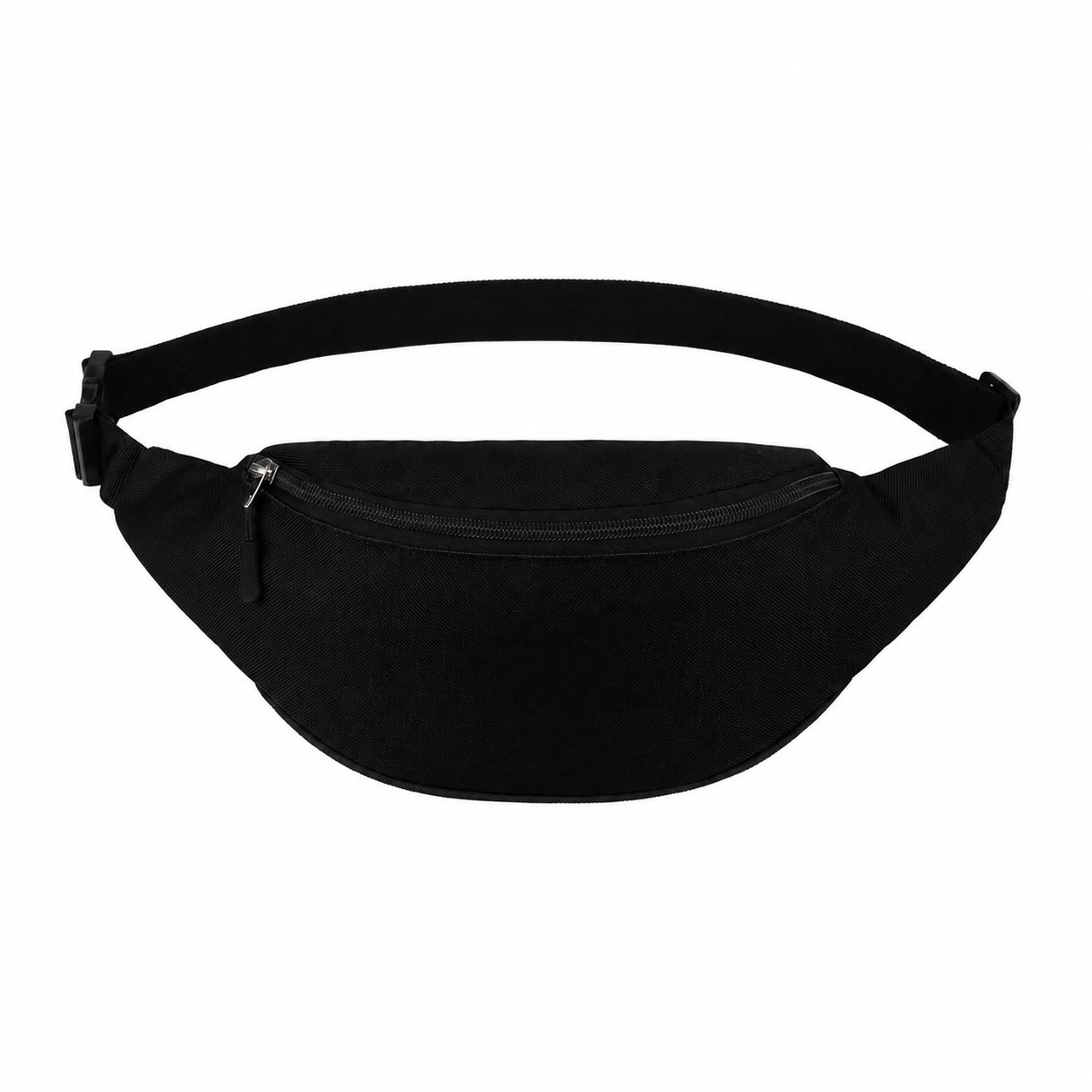 600D Polyester Fanny Pack — Black