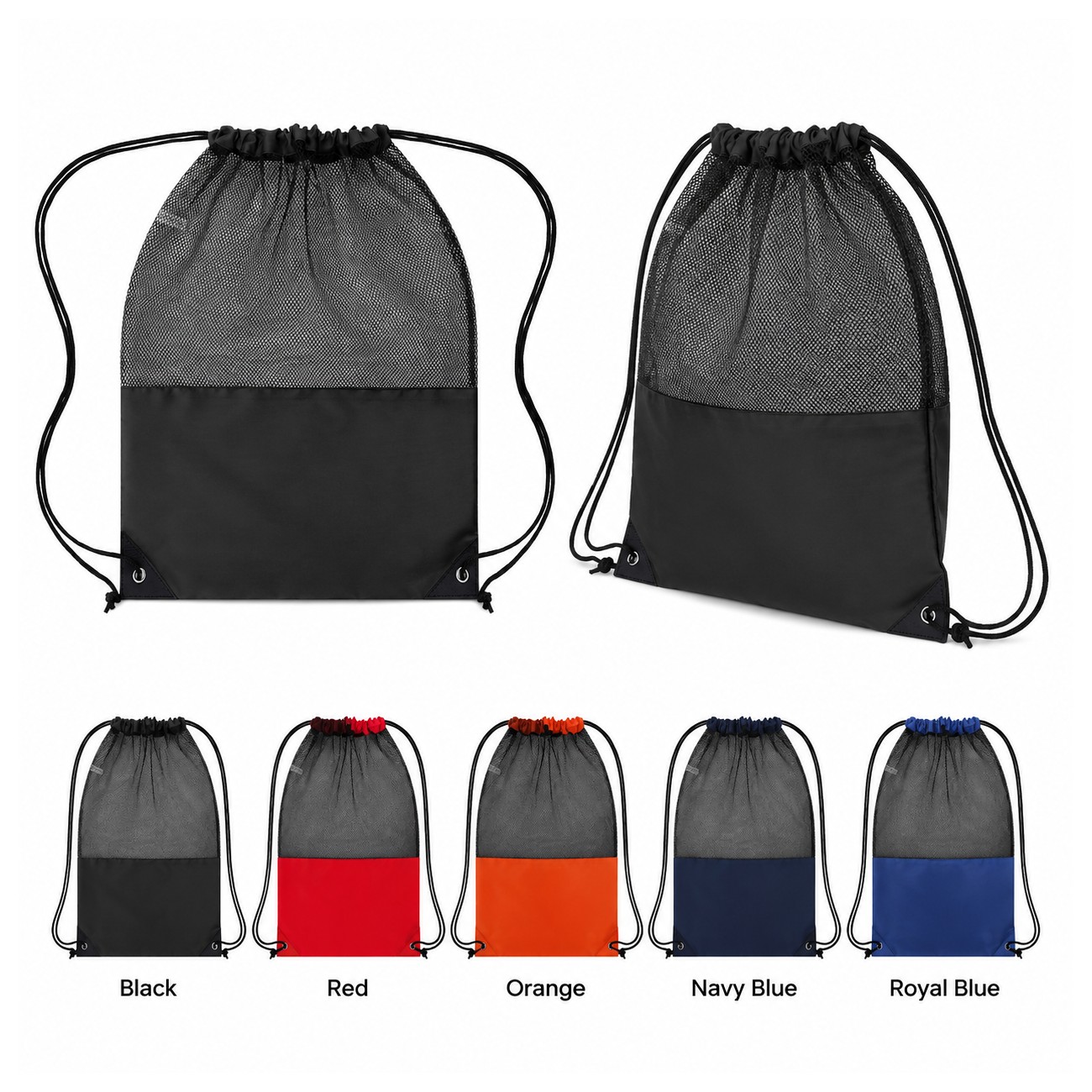 Mesh Top Drawstring Backpack
