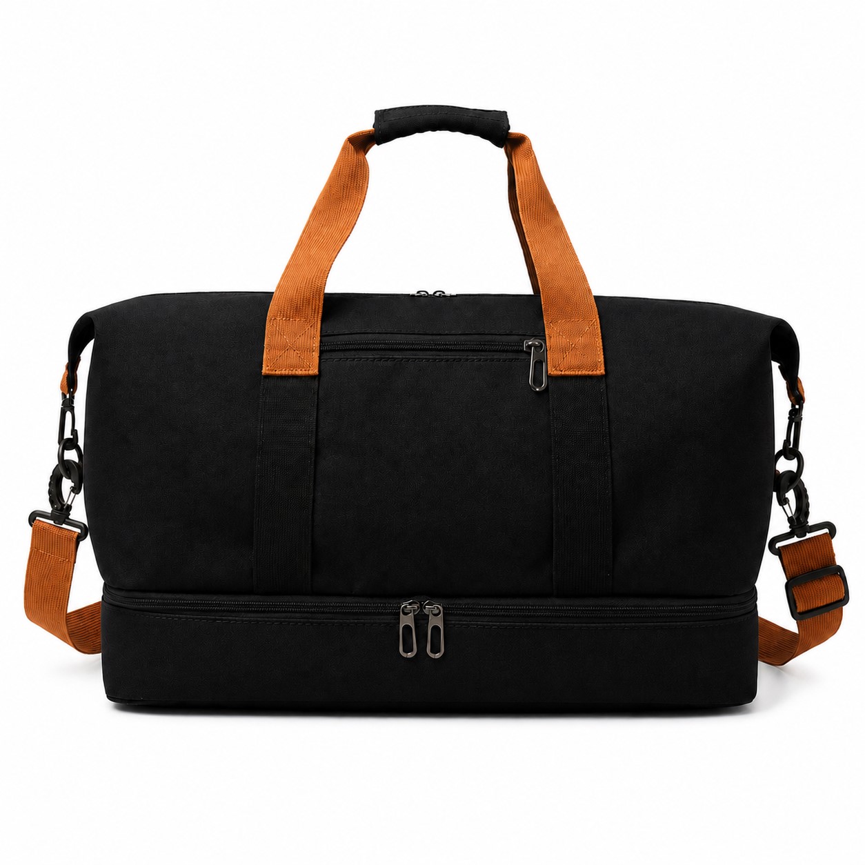 18.1-Inch Shoe Compartment Duffel Bag — Black