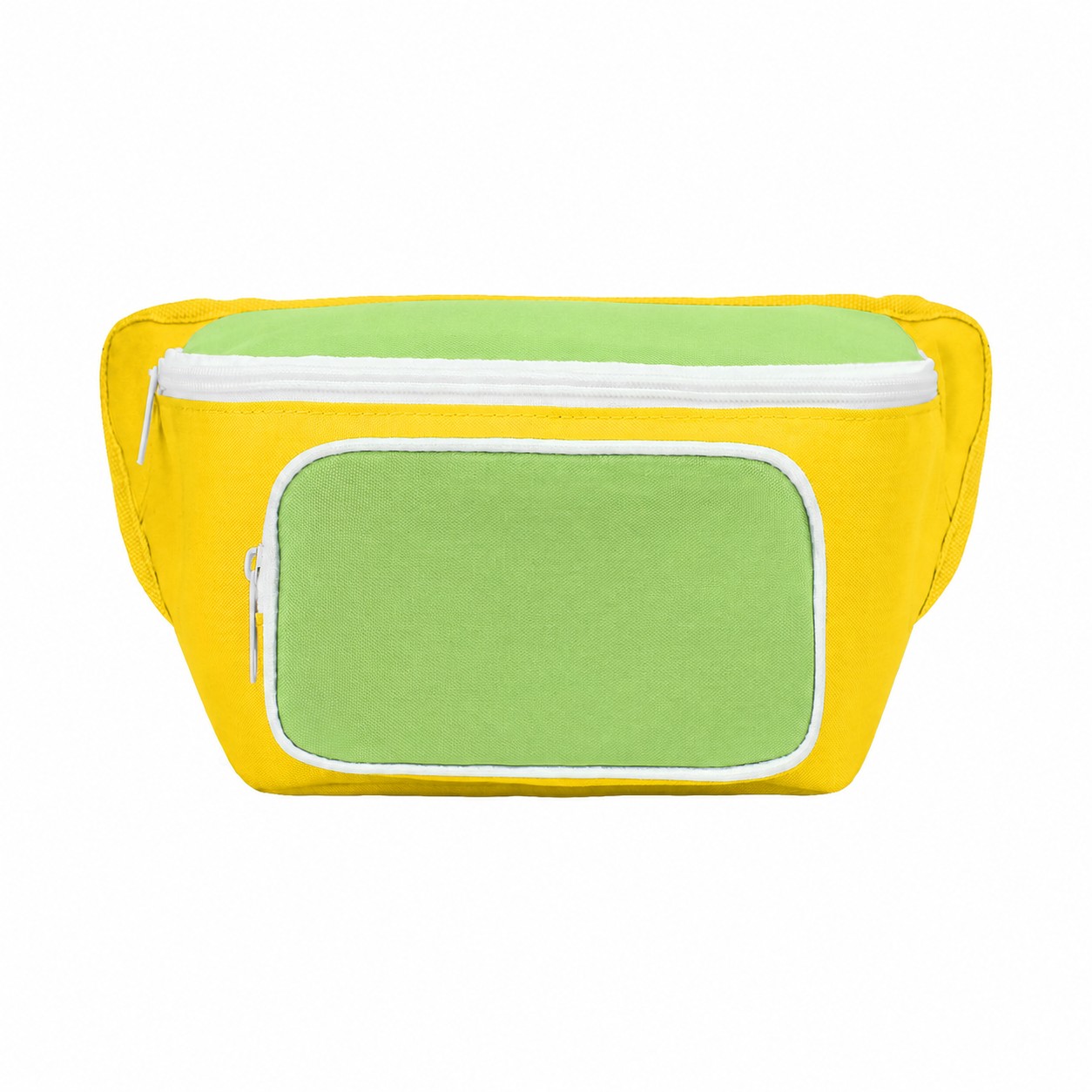 300D Polyester Cooler Bag — Yellow/Light Green