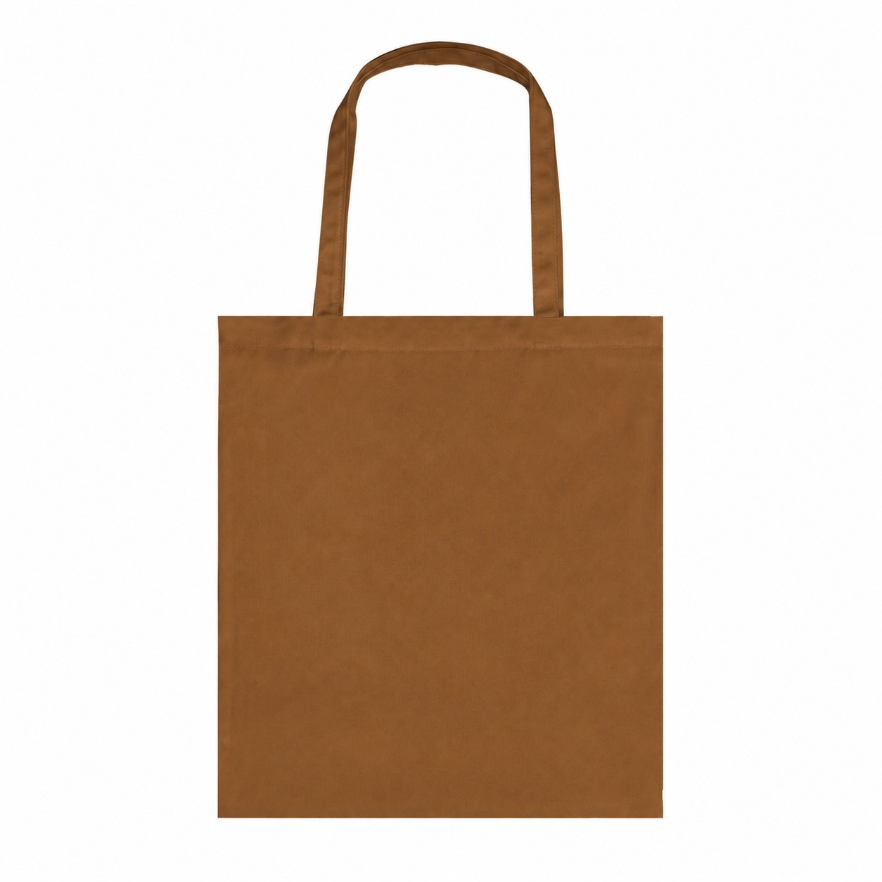 8 Oz Polyester Canvas Tote Bag — Brown
