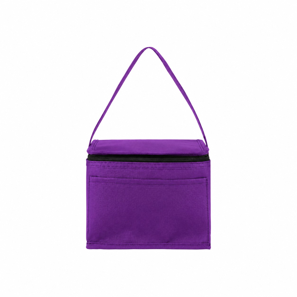 Zippered Storage Cooler Bag — Purple