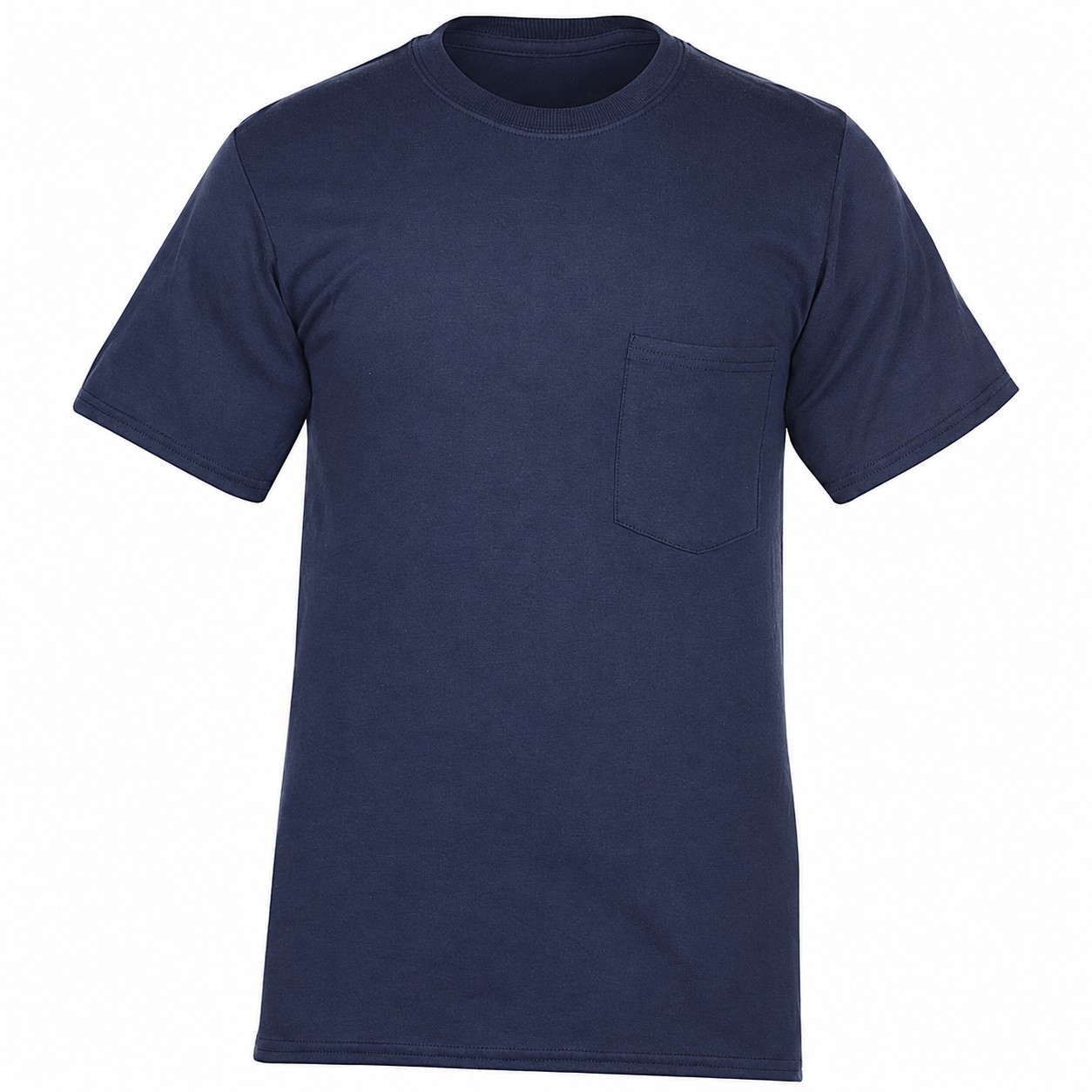 Cotton Pocket Crewneck T Shirt — view 2