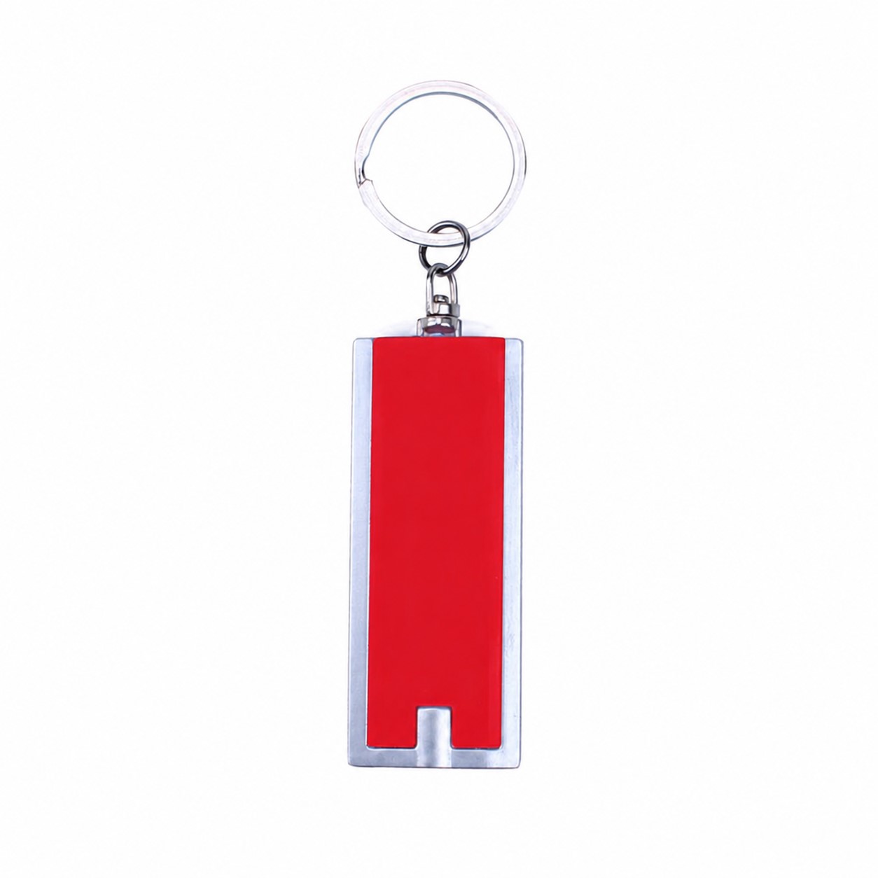LED Flashlight Keychain — Red