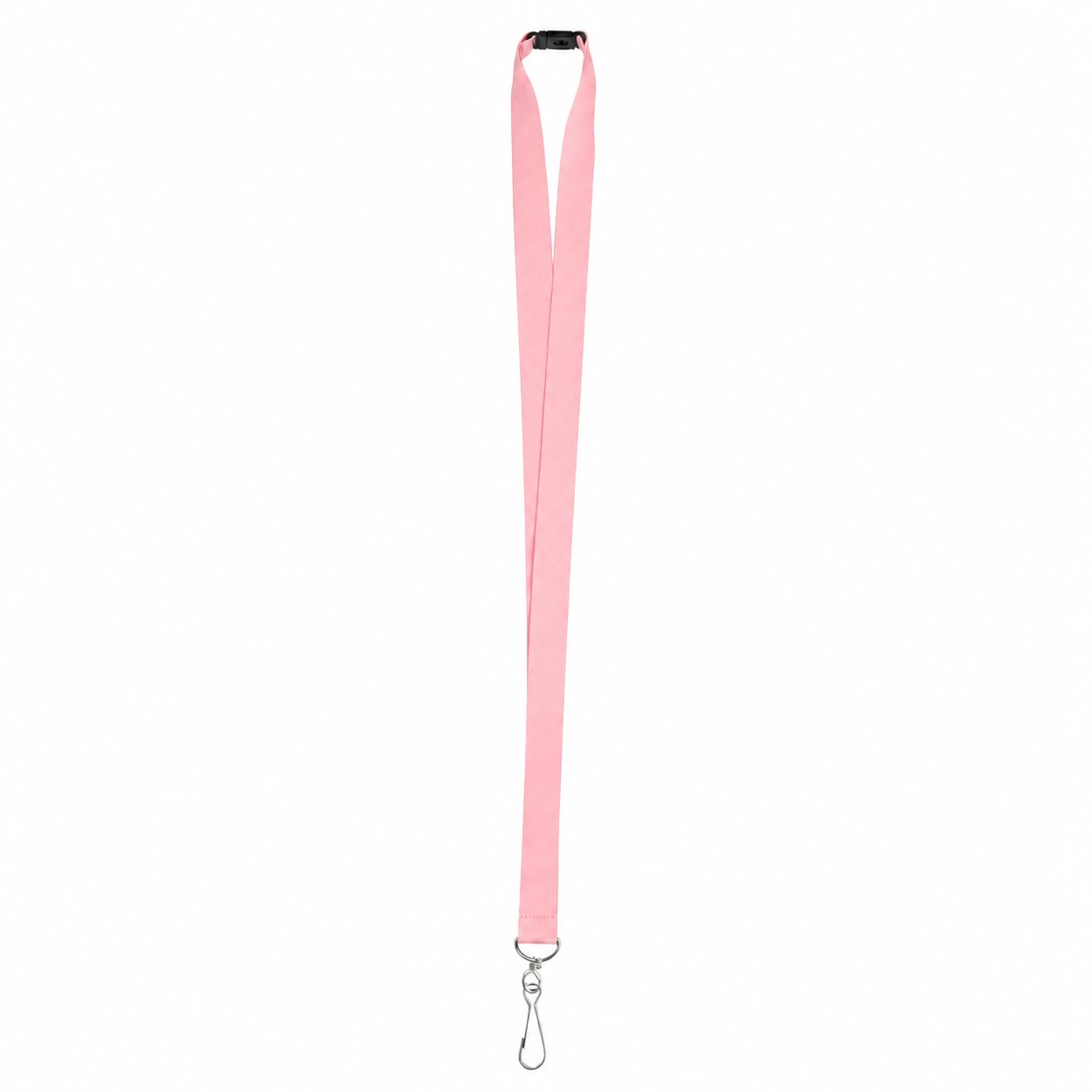 Polyester J Hook Breakaway Lanyard — Pink