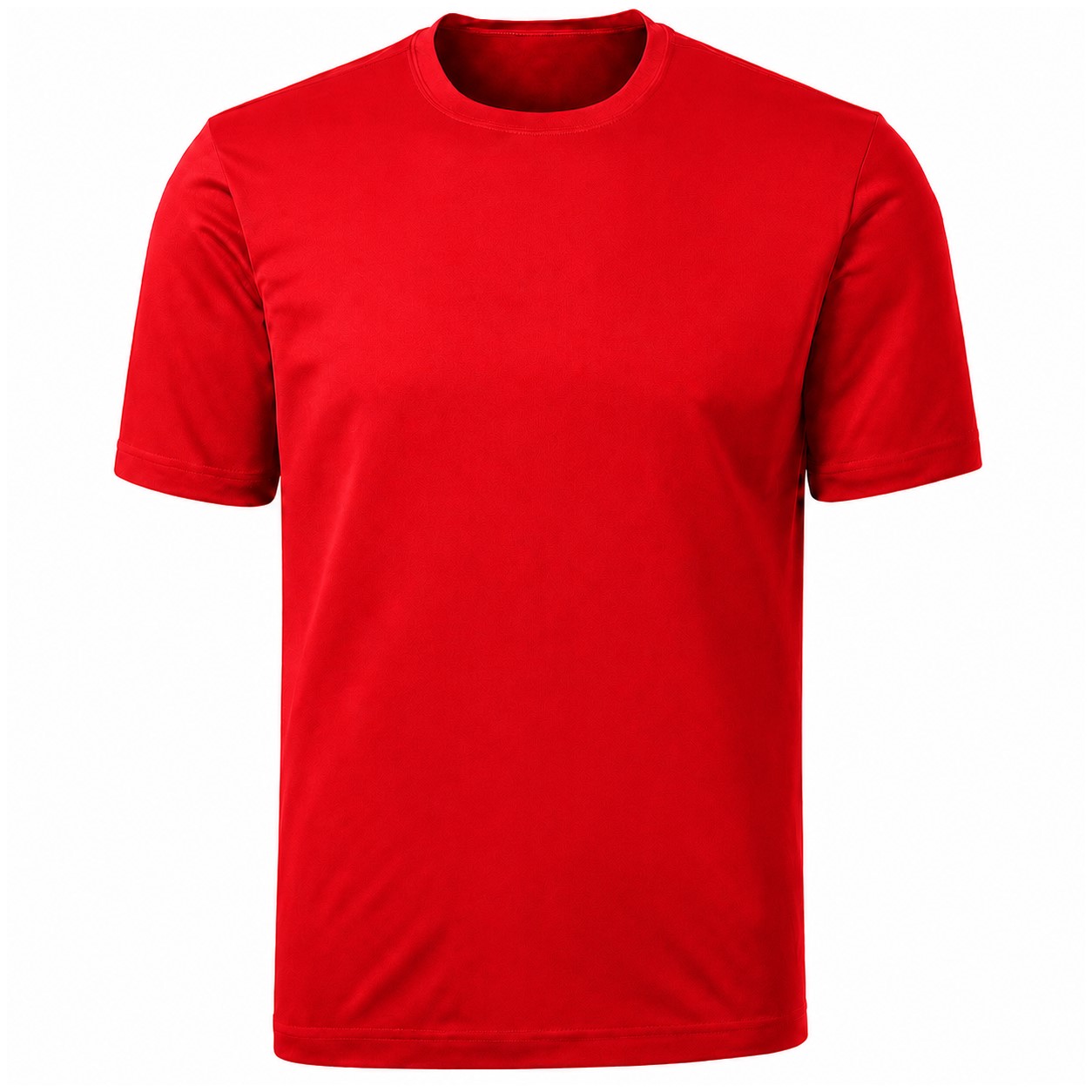 Men's Lightweight Polyester Athletic T-Shirt — Red