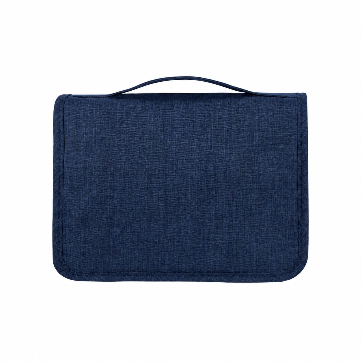 300D Polyester Carry Handles Toiletry Bag — Navy Blue