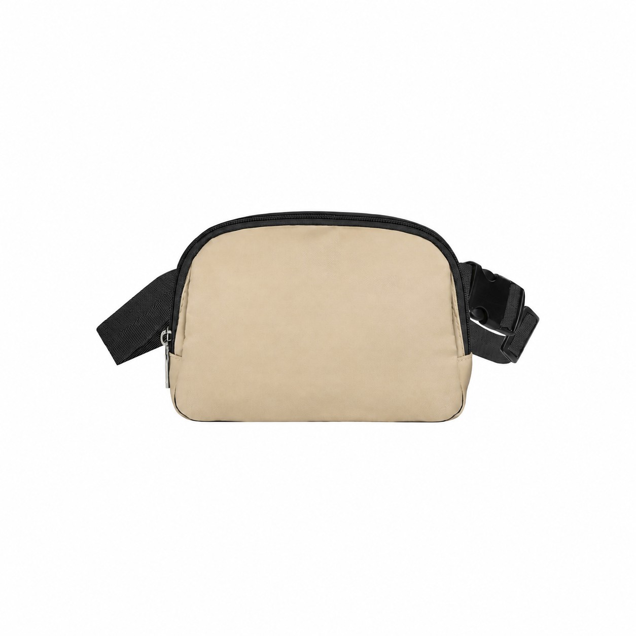 Zippered Storage Fanny Pack — Beige