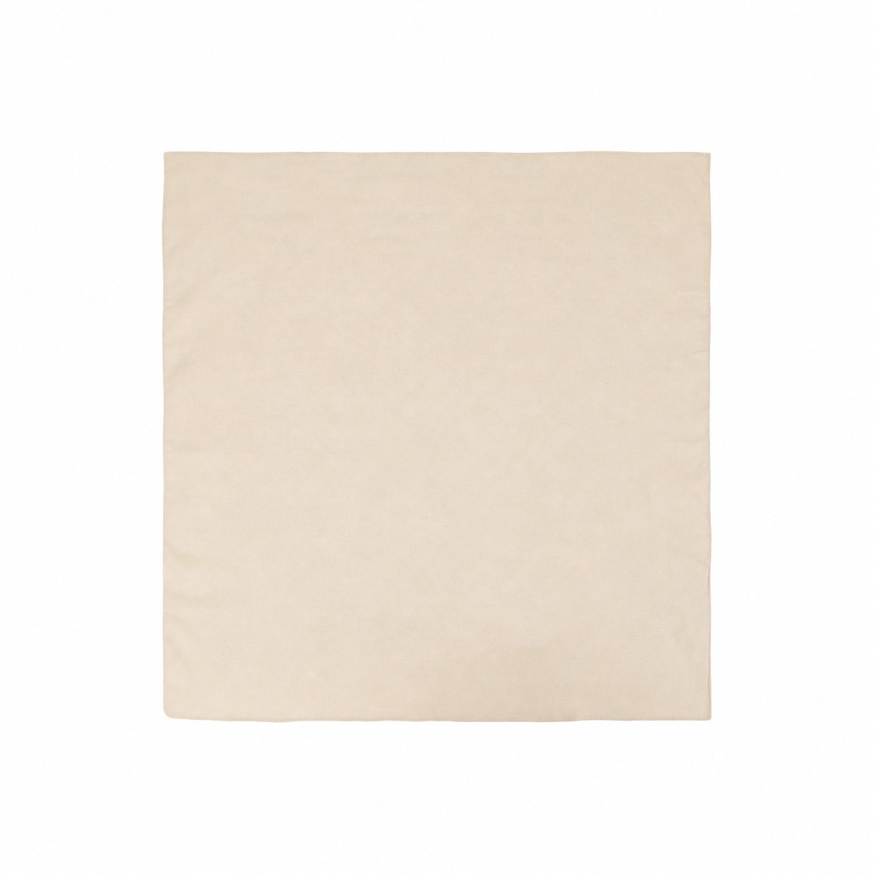 Cotton Square Bandanna — Natural Beige