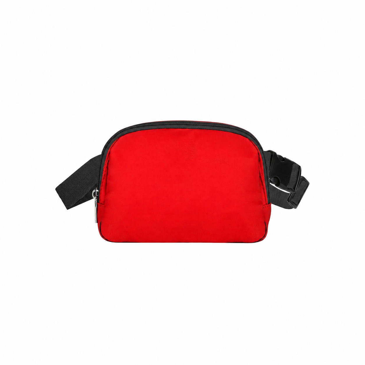 Zippered Storage Fanny Pack — Bright Red