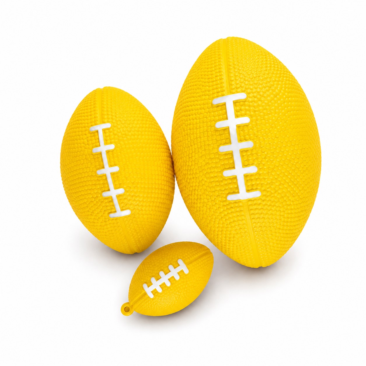 Mini Football Foam Stress Toy — Yellow