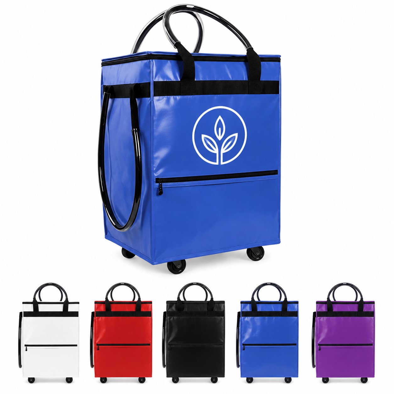 Foldable Polypropylene Rolling Utility Tote