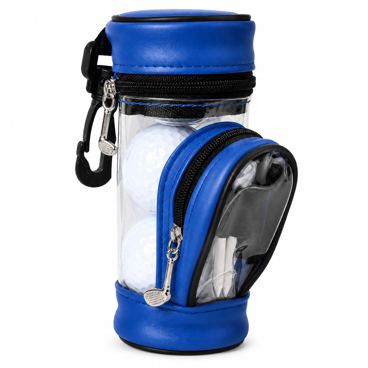 Leather Golf Ball Holder With Clip — view 4