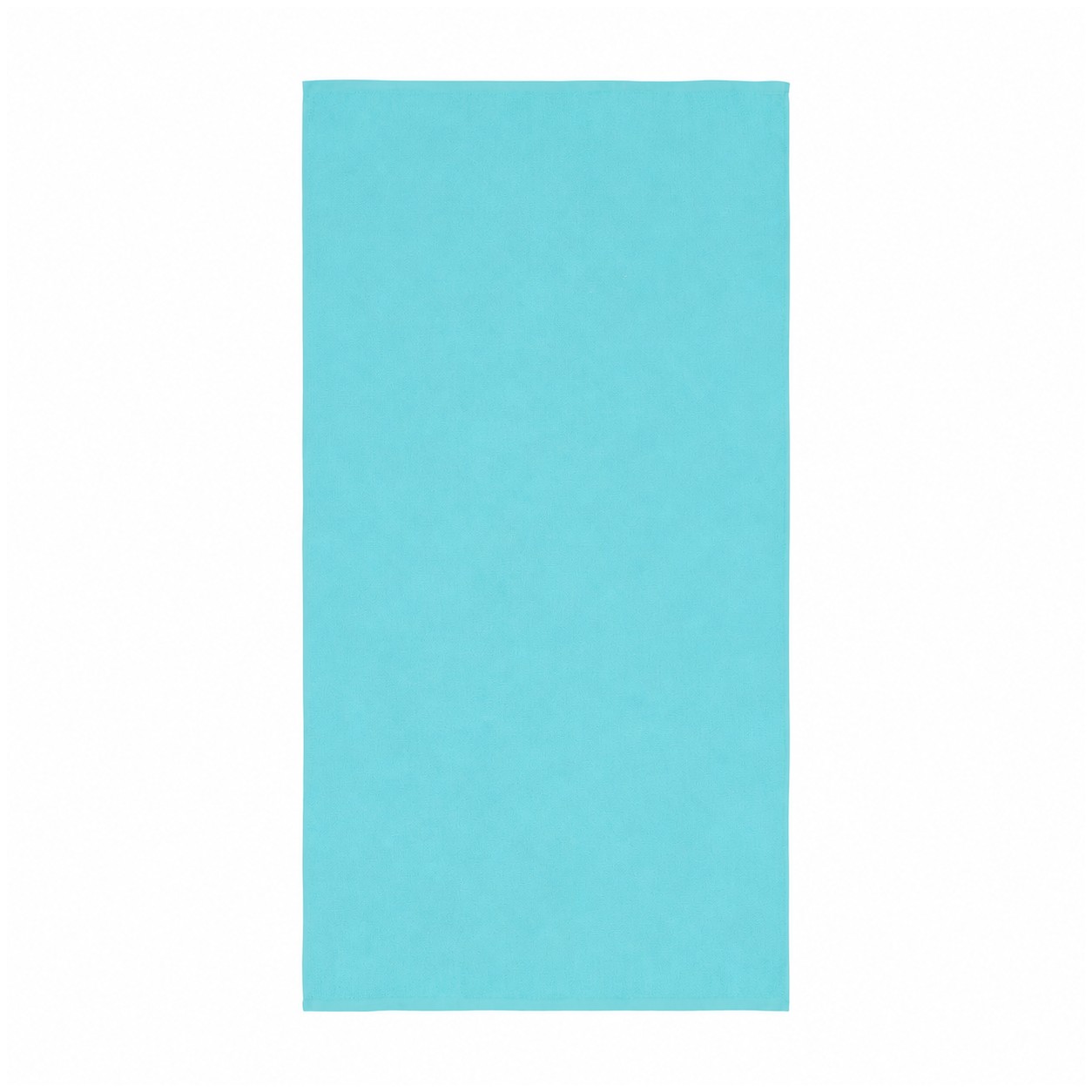 Cotton Double-Loop Beach Towel — Aqua Blue