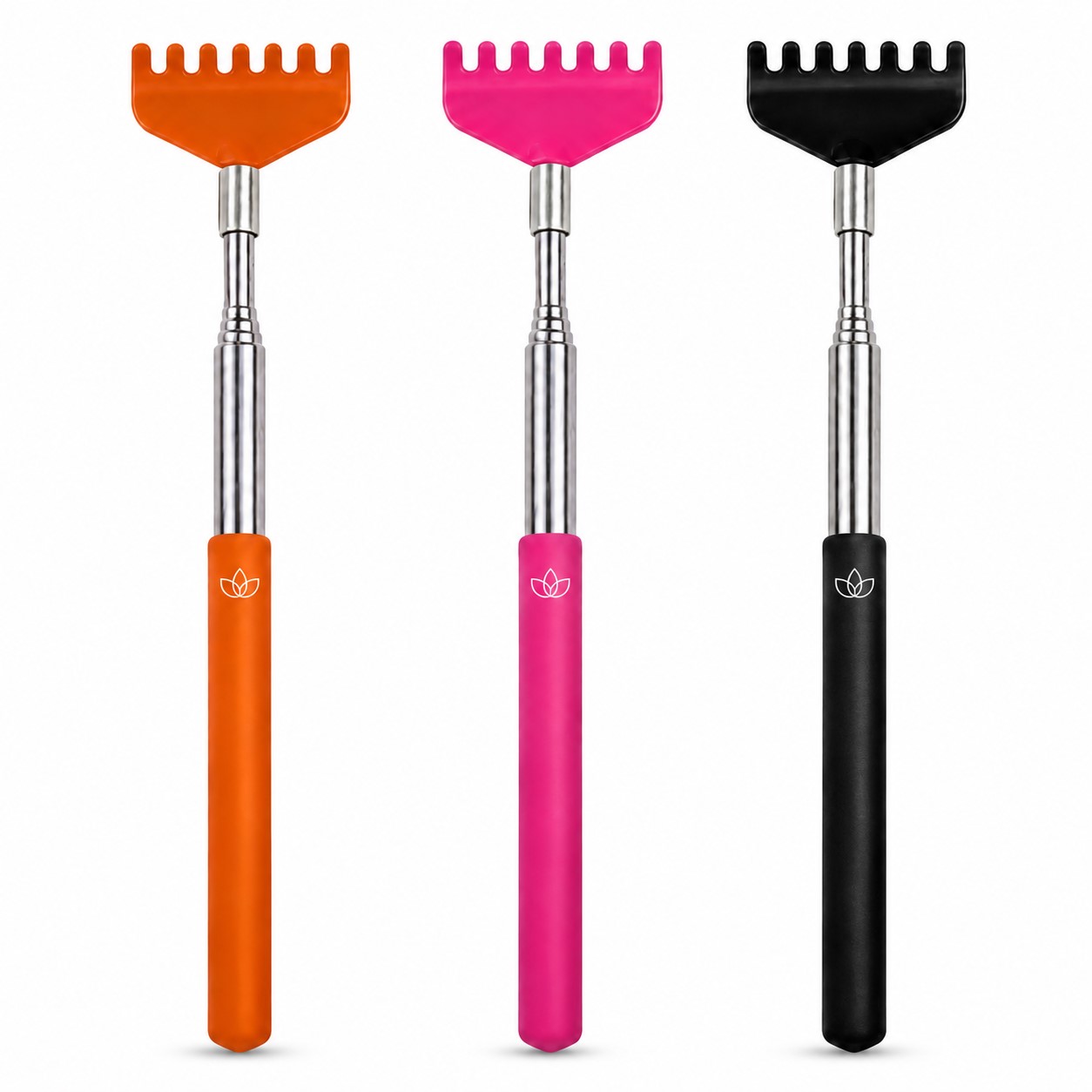 Rake Head Telescoping Metal Back Scratcher