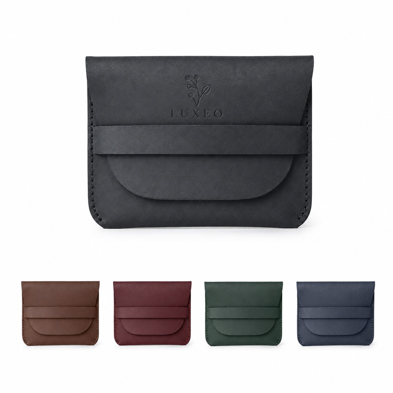 Oil Tanned Top Grain Leather Card Holder
