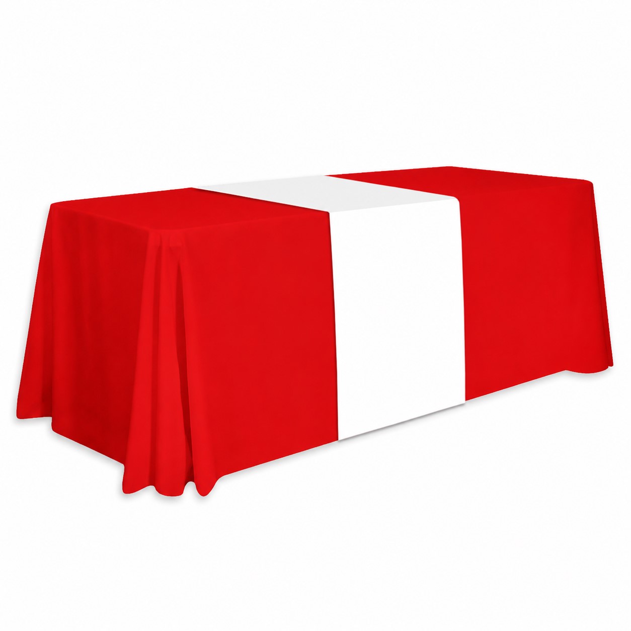 Thirty-Inch Polyester Table Runner — Red