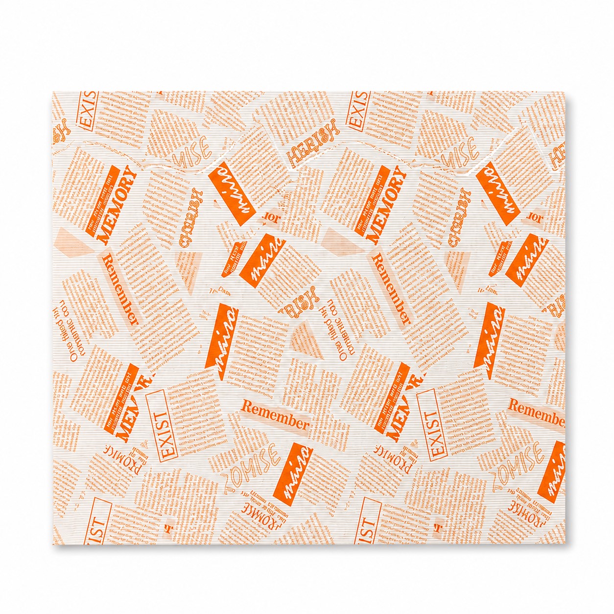 Square Deli Wax Paper Sheets — Orange