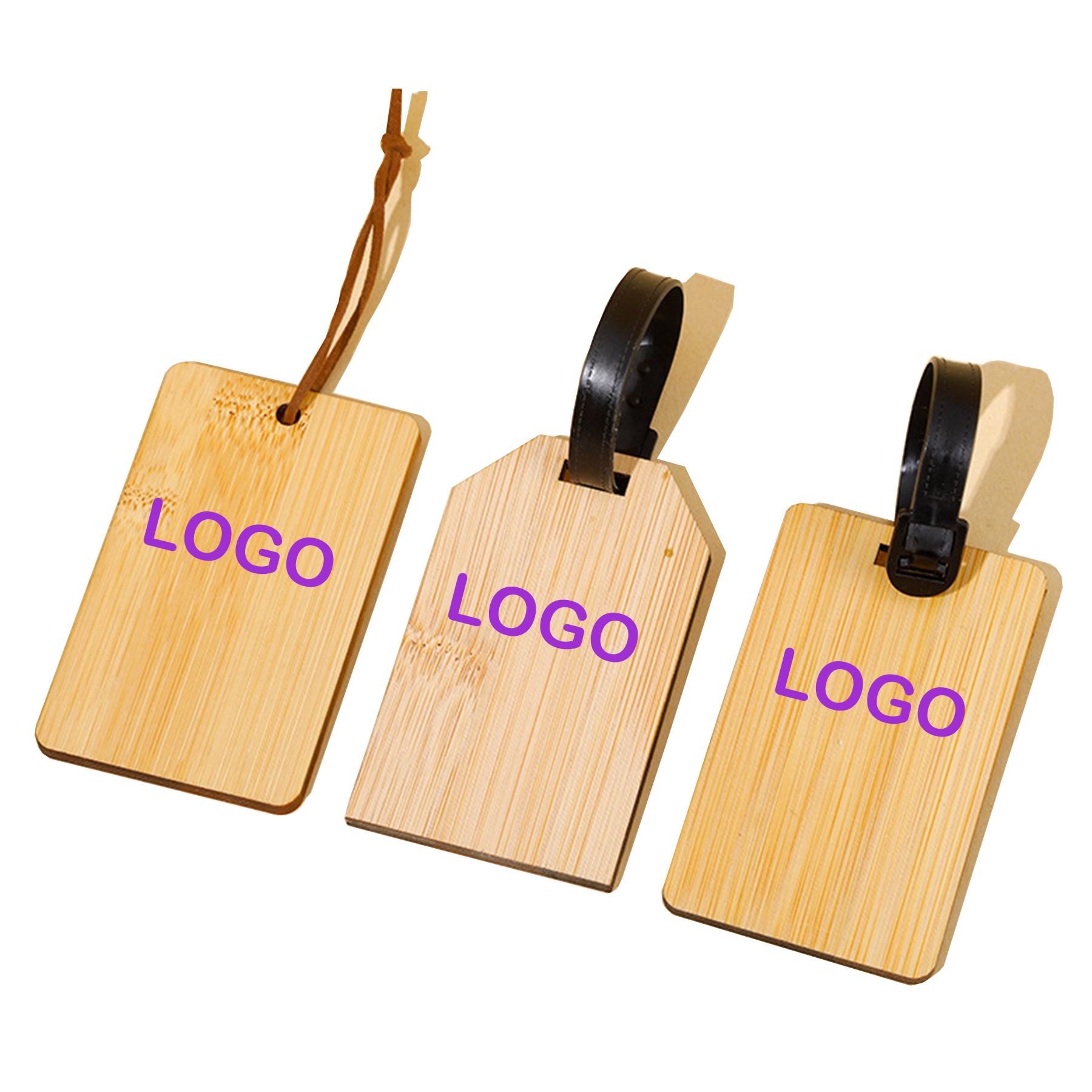 Bamboo Travel ID Tag